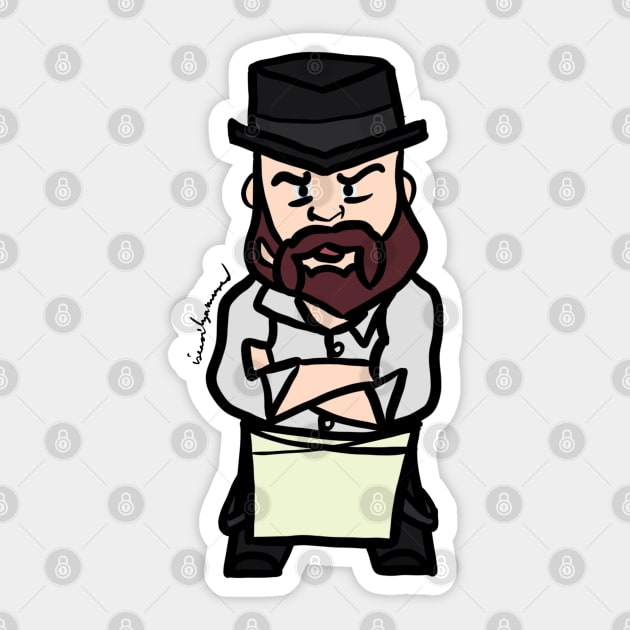 Alfie Solomons - Angry Bear Sticker by iseasilyamused